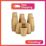 Kuerqi Paper Cups, 100 Pack 8 Kraft Disposable Coffee Oz, New. Price: $12.83.