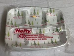 New Vtg Hefty Holiday Compartment Trays Foam Disposable Plates 16 Pk. Price: $9.00.