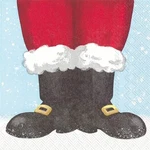 Boston International Christmas Cocktail Napkins, Santa Boots New. Price: $9.99.