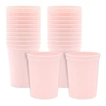 Blue Panda Reusable Plastic Cups - 16 Oz, Light Pink, Ounces, New. Price: $25.16.