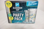 Ball Aluminum Cup 20OZ Recyclable Silver Party Print Limited Edition 30 Count Used. Price: $32.99.
