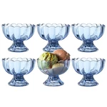 Kmwares 6PCS Set 5OZ Small Cute Footed Tulip Glass Dessert Bowls/cups - Perfect New. Price: $38.01.