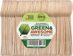 Disposable Wooden Spoons - Pack Of 100, 6" Length New. Price: $14.00.