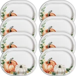 Thanksgiving 10" X 12" Oval Disposable Paper Plates 8 / 100 Pack, Desig New. Price: $63.99.