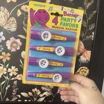 Barney Dinosaur Birthday Party Kazoo Multi-color 1992 Unique Box Vintage New. Price: $30.00.