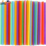 Tomnk 120 Pack Smoothie Straws, 10.3 Inches Disposable, Milkshake Plastic New. Price: $14.35.