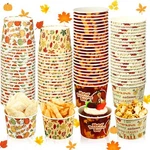 Umigy 200 Count Thanksgiving Snack Cups Fall Themed Disposable Paper New. Price: $23.50.