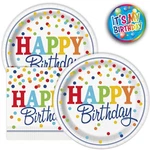 32 Piece Heavy Duty Polka Dot Birthday Party Plates And Napkins Set Colorful ... New. Price: $17.58.