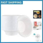 Elegant 100 Count Disposable White Bowls - Perfect For Celebrations And Picnics New. Price: $17.99.