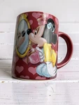 Jerry Leigh Disney Minnie Mouse Another Beautiful Morning Mug Burgundy Hearts Used. Price: $22.00.