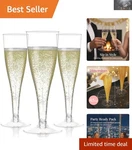 Lightweight & Stylish 24 Pack Of Disposable Champagne Flutes - 4.5 Oz Capacity New. Price: $25.19.