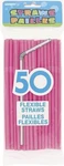 Disposable Hot Pink Plastic Flex Straws - 11.5", 50 Count Perfect For Parties New. Price: $10.29.