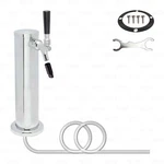1 Single Tap Draft Beer Coffee Beverage Tower + Standard Chrome Faucet New. Price: $61.99.