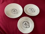 Homer Laughlin Souvenir Of Our Visit Plates. Set 3. Used. Price: $30.00.