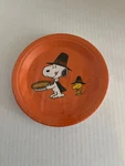 New Peanuts Snoopy Woodstock 7" Thanksgiving Fall Paper Plates 16CT. Price: $9.99.