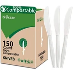 100% Compostable No Plastic Knives Forks Spoons Utensils New. Price: $31.21.
