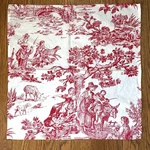 Twos Company French Country Red Toile Cotton Napkins Farm Cow Sheep Set 3 Pre-owned. Price: $16.67.