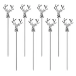 Cocktail PICKS8 Piece Stainless Steel Deer Head Shape Martini Reusable ... New. Price: $16.09.