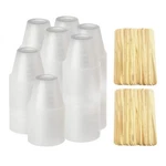 400 PACK-1OZ Epoxy Resin Mixing/medicine Cups With 200 Sticks For Paint, New. Price: $13.34.
