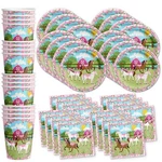 Lovely Pink Horse Birthday Party Supplies Set Plates Napkins Cups Tableware Kit New. Price: $24.55.