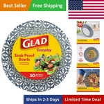 Round Disposable Paper Bowls, Blue Mosaic Design Heavy Duty, Soak-proof, Cu... New. Price: $17.79.