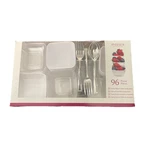 Premium Plastic Mini Appetizer & Dessert Tasting Set 96 Pieces Catering. Mozaik New. Price: $11.35.