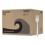 Boardwalk Heavyweight Wrapped Polypropylene Cutlery, White Plastic Fork, 1000/CT New. Price: $42.51.