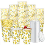 Tessco 150 PIECES/50 Sets Lemonade Cups With Lids And Paper 16OZ, Style New. Price: $31.70.