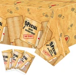 Retro Spy Party Tablecloths - 3PCS Brown Vintage Secret Agent Theme Covers New. Price: $20.93.