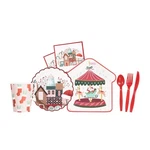 Colororca 140 Pcs Christmas Carousel Pink Decoration Dinnerware Set, Xmas Pla... New. Price: $34.74.