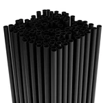 500 Pcs Black Disposable Plastic Straws 7.75" Fits Standard 16OZ Drink Glasses New. Price: $19.15.