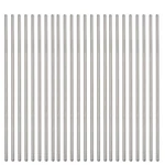 Brightbuy Set Of Stainless Steel Straws 48PC-265*6MM-ALL Straight, Silver New. Price: $26.62.