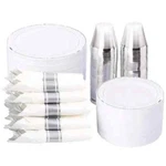 Wellife 350PCS Plastic Plates - Disposable Silverware, Include: Din... New. Price: $83.72.