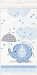 Blue Elephant Boy Baby Shower Plastic 84" X 54" (rectangular), New. Price: $12.99.