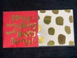 Slant Collections Merry Everything .. Paper Beverage Napkins Double Set Nib New. Price: $14.99.
