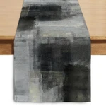 Winotic Black Grey Watercolor Table Runner Inches 13"X36", New. Price: $14.76.