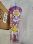 Silver Buffalo Hello Kitty Rainbow Tumbler With Straw - Pink And Purple 24 Oz New. Price: $9.99.