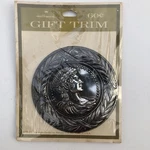 Vintage Hallmark Medallion Gift Trim Metallic Nos Unique Craft Supply New. Price: $39.95.