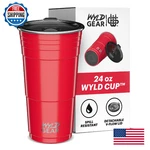 Wyld Gear Cup Stainless Steel Vacuum Insulated Tumbler Party Lid 24OZ New. Price: $35.99.