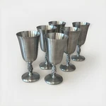 Set Of 6 Boardman Colonial Pewter Pineapple Cordial Cups Vintage Heritage Core Used. Price: $45.00.