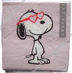 Peanuts Snoopy Valentine's Day Party Cocktail Paper Napkins 40CT New (N/3234). Price: $14.79.