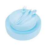 Ejonirinjonir Ei 150PCS Blue Plastic Plates Disposable Light Baby Shower... New. Price: $72.04.