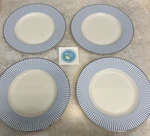 Set Of 4 Kate Spade Lenox Laurel Street Blue Plates New W/ Tags 9.5" Accent. Price: $109.99.