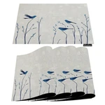 Moslion Watercolor Robin Placemats Animal Birds Sitting 12 X 18 Inch, New. Price: $19.94.