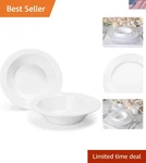 Elegant 120 Pack White Disposable Plastic Bowls - Perfect For Parties And Events New. Price: $105.46.