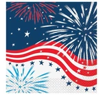 Unique 51592 Fireworks 4TH Of July Luncheon Napkins, Multicolor New. Price: $12.29.