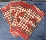 Vintage Coca Cola Paper Tablecloth 54" X 102" Hallmark Sealed Of New. Price: $19.99.