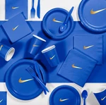 SW00SH Plates Blue & Gold Basketball Party Paper Disposable 60 Pcs New. Price: $28.99.