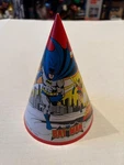 Vintage 1970S Dc Comics Amscan Batman Paper Party Hat. Price: $9.99.