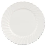 Wna Classicware Ps Round Unlaminated Scalloped Edge Plate White 6" Dia 180/CASE New. Price: $58.56.
